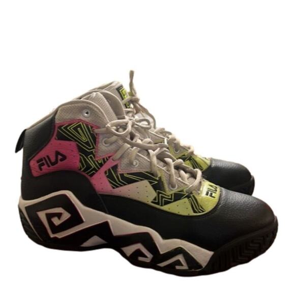 FILA MB MULTICOLORED JAMAL MASHBURN RETRO BASKETBALL SHOES SIZE 12 - Picture 6 of 10